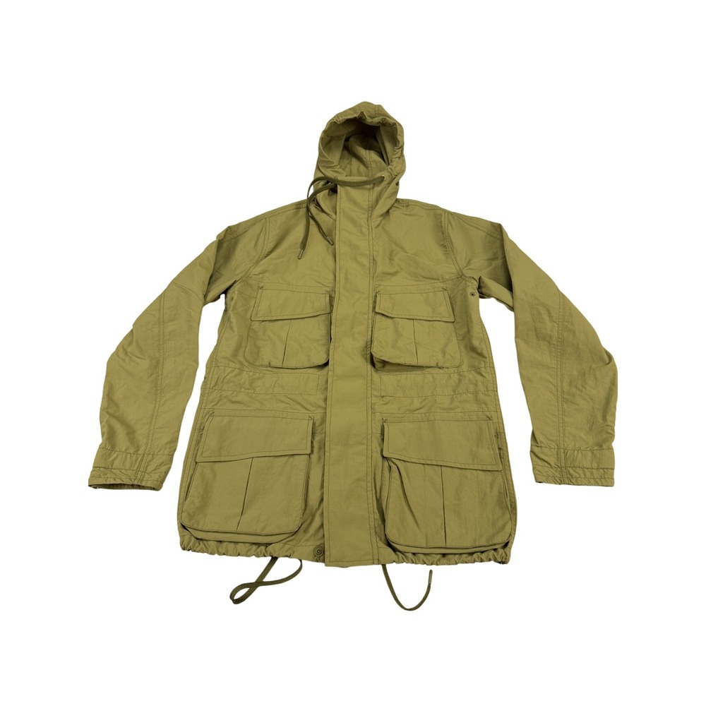 Best Made Co Mens Nylon Field Jacket Olive Green Hooded Utility Coat XS 4675